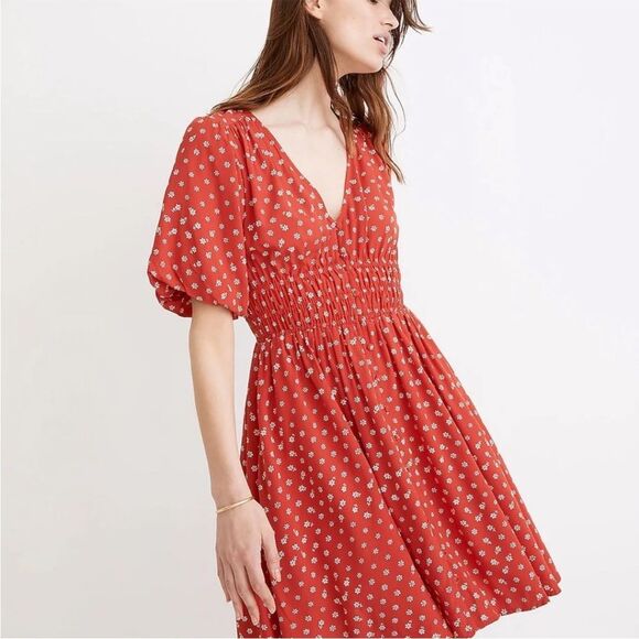 Madewell | Sophia Mini Dress in Bandana Flower size M - Picture 2 of 15